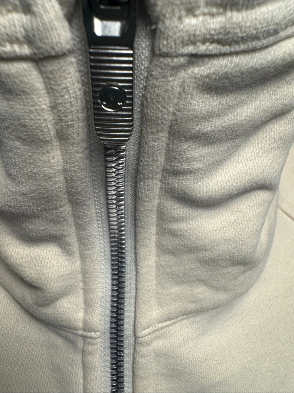Women's Lululemon Cream High-Collar Zip Active Jacket